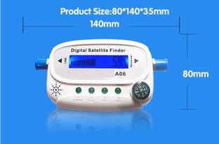 Divinext SF-700 Digital Satellite Finder DB Meter Tester with Spectrum Function + USB Port + LCD Backlight Display + Compass + 4 Led + Buzzer + Power Supply Satellite Signal Strength Quality Meter Pointer Inline IF Gain Measuring Tool for Dish Network, Direct TV Antenna, Satelite TV, Digital TV, Free To Air, DTH Antenna Transmitter Receiver DVB-S DVB-S2 Signal Strength Searcher Angle Measurement Instrument To Adjust & Install Dish DC SOLID JBN SF-700 Magnetic Electronic Level
