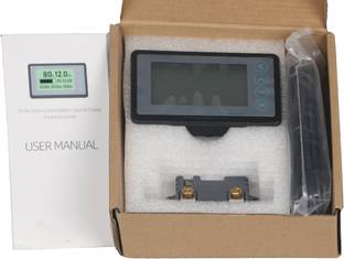 GVC 100V 50A Coulomb Meter, LCD Ammeter Digital Display Digital Voltage Tester
