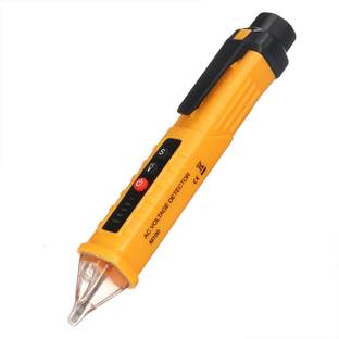 Divinext 12-1000V AC / 48-1000V AC Dual Adjustable Sensitivity Electrical AC Voltage Detector Tester Pen Circuit Tester Tool Volt Alert Pen Digital Voltage Tester Non-Contact Electric Voltage Power Detector Electrical Testing Pen Tester Induction Test Pencil LED Continuity Tester Electric Meter Fault Finder Tester for All Wire, Power Cables, Electrical & Electronic Circuits and Identify Installed Lines Electric Tester Lineman Testing Pen Electrician Screwdriver Multi-Purpose Electricity Current Voltage Tester Digital Electrical Line Tester Digital Multimeter
