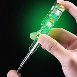DHANVI ENTERPRISE Electrical Tester Pen, Voltage Detector Pen with Indicator Light Test Pen (1pcs) Digital Voltage Tester