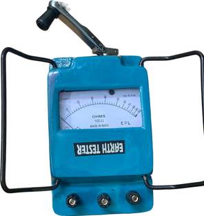 Spaark Earth Tester 100 Ohms (Metal Body) hand operated Analog Voltage Tester