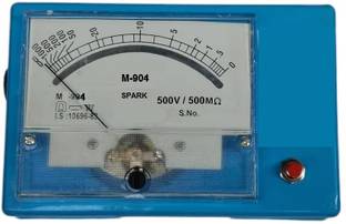 meterbazzar Spaark (Similar to MECO-904) Insulation Tester/Megger Battery 500V/500Mohm Analog Voltage Tester