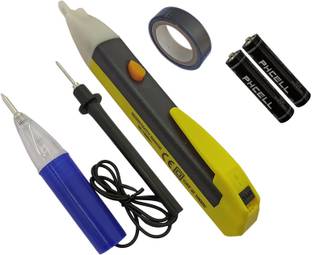 Inditrust vt-46 1 Non-Contact Voltage tester 1 Continuity tester & 1 Electric Tape set Analog Voltage Tester