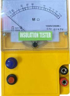Spaark INSULATION TESTER 1000V/200M OHM PUSH BUTTON Analog Voltage Tester