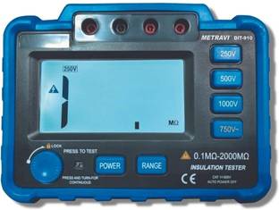 Metravi DIT-910 Digital Insulation Tester 1000V with in-built DC voltage converter Digital Voltage Tester
