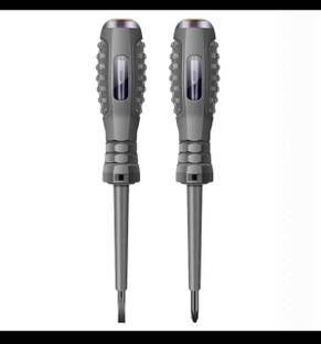 kankinmart High Torque Alloy Dual Light Color Light Measuring Electric Pen Digital Voltage Tester