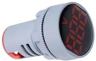 Gadariya King 1 pcs 22mm Round AC 50-500V Volt Voltage Meter Monitor LED Indicator RED Voltmeter