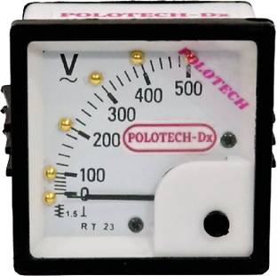 Ambika Sales POLOTECH Dx 72mm 2.5 INCH Square Voltmeter