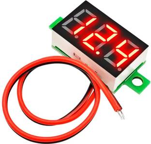 HUBX DC Voltmeter indicator 3.5-30V, LED Display Panel Digital Voltage meter--Qty-1 Voltmeter