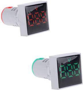 DECENT AIR SYSTEM RG 22mm AC60-500V Digital Mini LED Display Square Panel Voltage Tester Meter Voltmeter