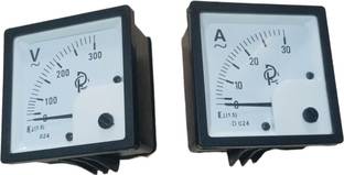 rc electric india Analog Meter 30A 300V heavy duty Voltmeter