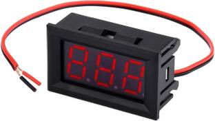 amiciSense 3-Digit Voltmeter with 30-500VAC Voltage Range and Potentiometer Calibration Voltmeter