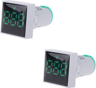 DECENT AIR SYSTEM AD16-22DSV 2Pcs Digital LED Display AC 60-500V Green Voltmeter
