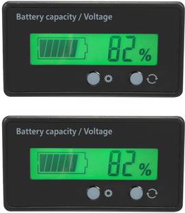 shockley 8~70V Battery Capacity Indicator for Lead Acid Battery, Check Battery (2 Piece) Voltmeter