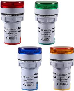 DECENT AIR SYSTEM AD16-22DSV 4pcs LED Voltage Meter Indicator AC 60-500V LED Voltmeter