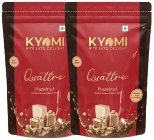 Kyomi Quattro Hazelnut Wafer Cubes Value Pack | Made with original Ghana Cocoa Powder Wafers
