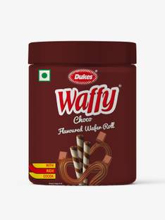 Dukes Waffy Chocolate flavoured Wafer roll Waffles