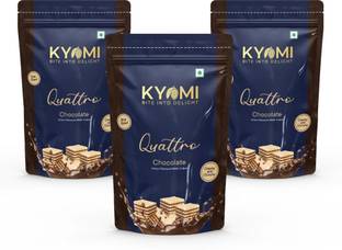 Kyomi Quattro Chocolate Wafer Cubes Value Pack | Made with original Ghana Cocoa Powder Wafers