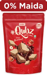 UNIBIC Qubz Choco Hazelnut 0% Maida Wafers