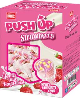HUGS Push up the Cone Strawberry - Tasty Strawberry Wafer Cone (30 pcs) Wafers