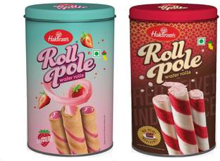 Haldiram's Wafer Rolls Pole Rolls Combo 150 g X 2 Tin Wafer Rolls