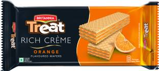 BRITANNIA Treat Rich Creme Orange Wafers