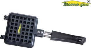 Home-pro Black Handle Waffle Maker Mould for Gas Burner Stove Non Stick Waffle Maker