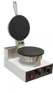 GURUBHAI EQUIPMENTS Commercial Waffle Cone Maker Machine/Non-stick Baking Tray/Temperature Control Waffle Maker