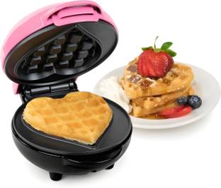 GETHOME Heart Shape Non-Stick Perfect for Breakfast, Dessert, Pancakes, Paninis/Other Waffle Maker