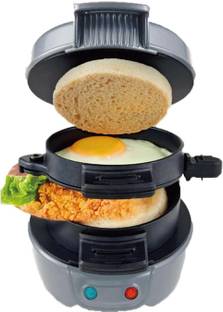 HEVASNEK Sandwich & Burger Maker with Digital Timer, Waffle Maker