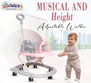 ODELEE Musical Activity Walker With Parent Rod
