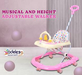ODELEE Musical Activity Walker With Parent Rod