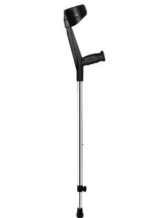 MONOLIZE Surgical Elbow Crutch Height Adjustable Black Walking Stick