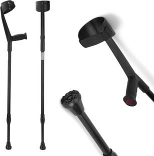 IWALK Elbow Crutch/Stick - Midnight Black Walking Stick