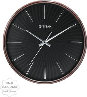 Titan Analog 32.5 cm X 32.5 cm Wall Clock