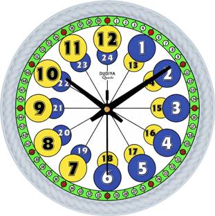 dudiya creation Analog 25 cm X 25 cm Wall Clock