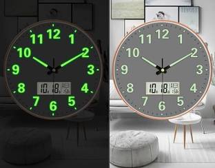 SHOPIVAAN Analog-Digital 29.5 cm X 29.5 cm Wall Clock