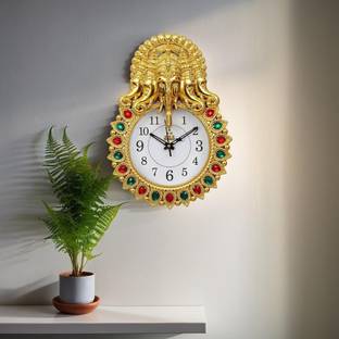 GrabBasket Analog 33 cm X 24 cm Wall Clock