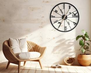 DECORILA Analog 40 cm X 40 cm Wall Clock