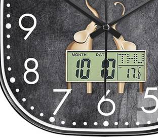 SHOPIVAAN Analog-Digital 29.5 cm X 29.5 cm Wall Clock