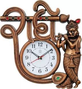 KK CRAFT Analog 38 cm X 35 cm Wall Clock