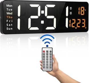 CARTSPACE Digital 12 cm X 32 cm Wall Clock