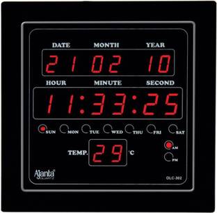 AJANTA Digital 25.4 cm X 25.4 cm Wall Clock