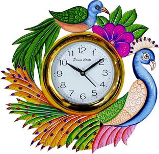 DivineCrafts Analog 33 cm X 33 cm Wall Clock