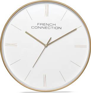 French Connection Analog 30 cm X 30 cm Wall Clock