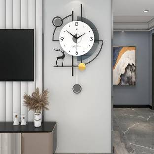 Amhomedecor Analog 43 cm X 76 cm Wall Clock