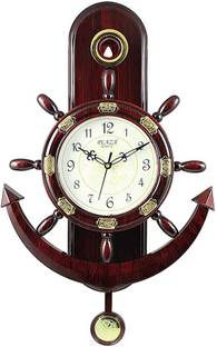 A&A Plaza Pendulum Analog 38 cm X 26 cm Wall Clock