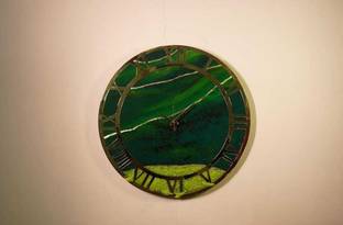 kaanch kala Analog 63.5 cm X 63.5 cm Wall Clock