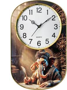 Masstone Analog 48 cm X 32.5 cm Wall Clock