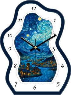 AshandRoh Analog 30 cm X 23 cm Wall Clock
